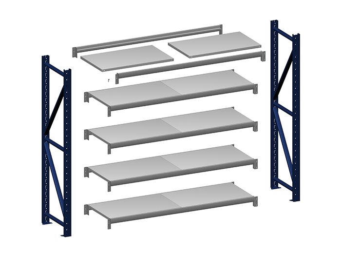 中型貨架c型分解圖