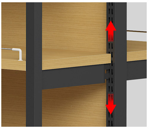 河南貨架廠家告訴你商超鋼木結(jié)合貨架怎么自行調(diào)整