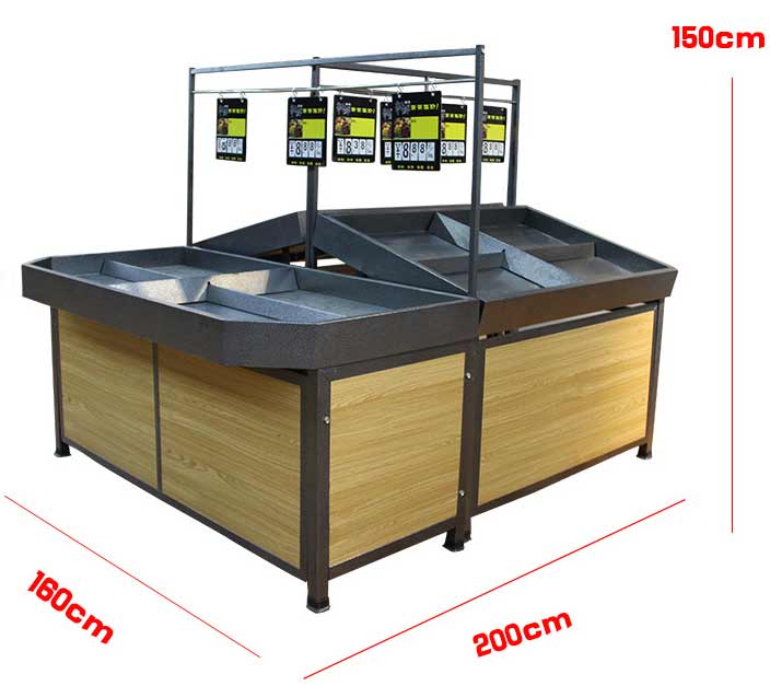 生鮮蔬菜超市貨架有哪些尺寸及功能